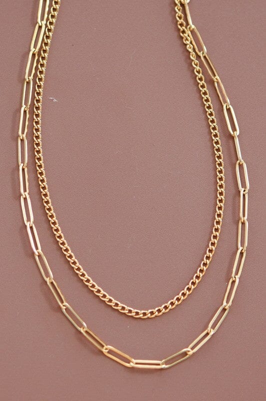 18K Gold Plated Layered Necklace