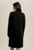 Black Drape Collar Longline Cardigan