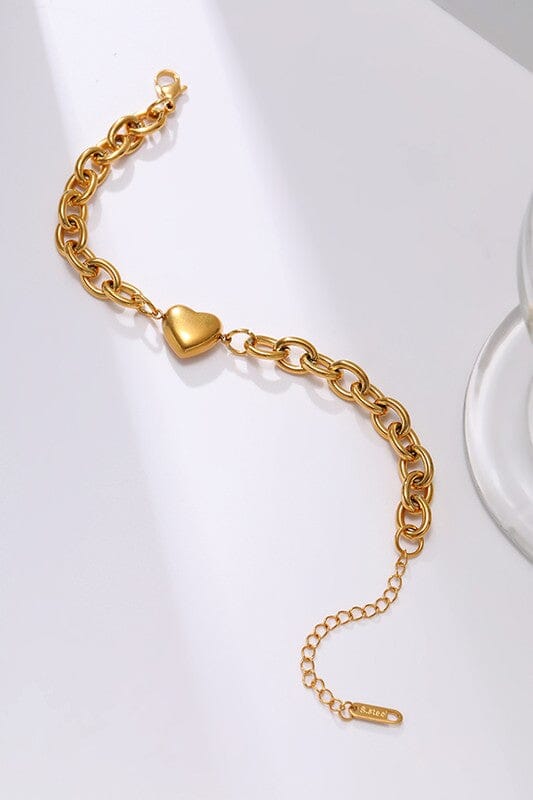 Gold Heart Bracelet