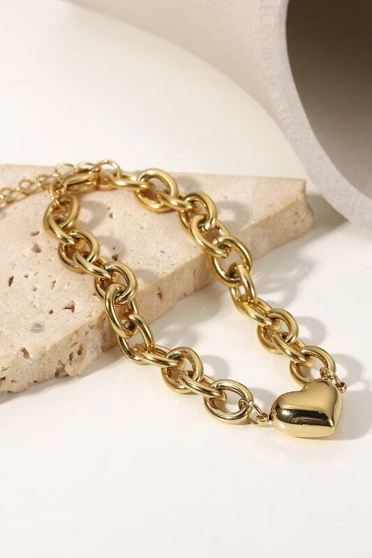 Gold Heart Bracelet