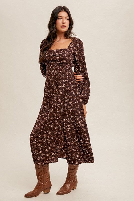 Port Ditsy Floral Midi Dress