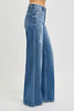 RISEN Tummy Control High Rise Wide Jeans