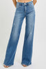 RISEN Tummy Control High Rise Wide Jeans