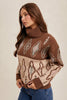 Jacquard Turtleneck Sweater