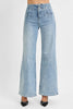 RISEN High Rise Wide Front & Back Dart Waist Jeans