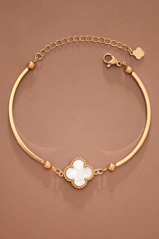 18k White Non-tarnish Stainless Steel Chain Bracelet