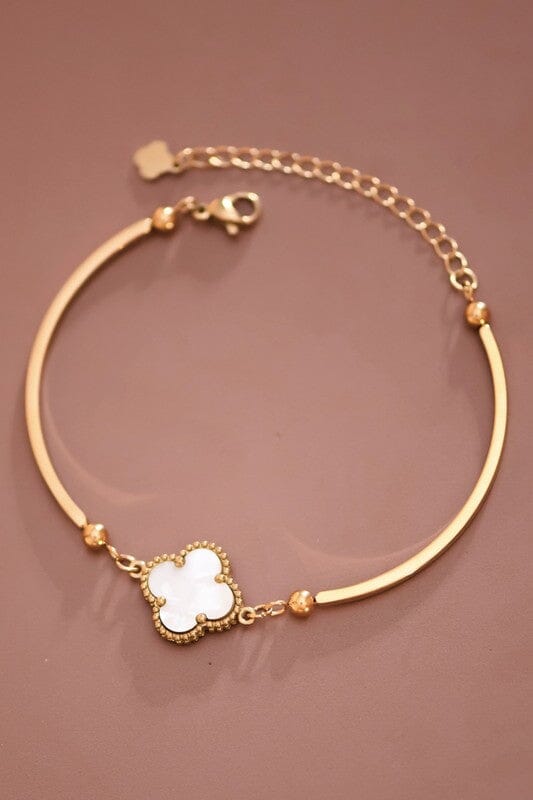 18k White Non-tarnish Stainless Steel Chain Bracelet