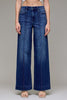 HIDDEN Dark Wash High Rise Pintuck Wide Jeans