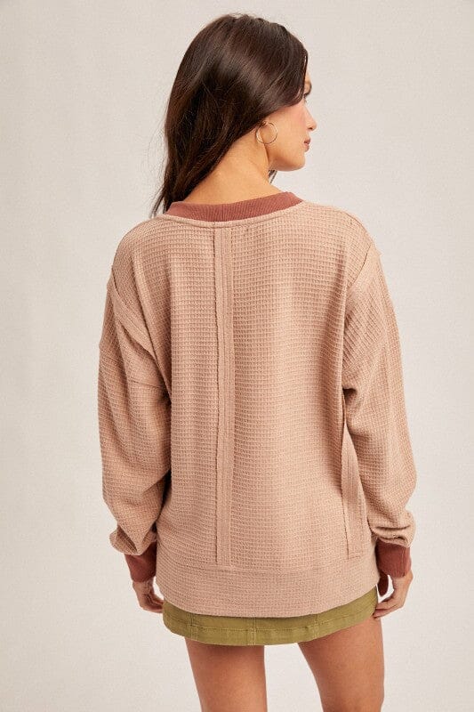 Rust Brush Thermal Oversized Pullover