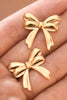 18k Gold Plated Bow Stud Earrings