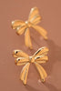 18k Gold Plated Bow Stud Earrings