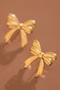 18k Gold Plated Bow Stud Earrings