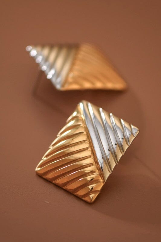 18k Gold Plated Stud Earrings