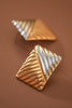 18k Gold Plated Stud Earrings