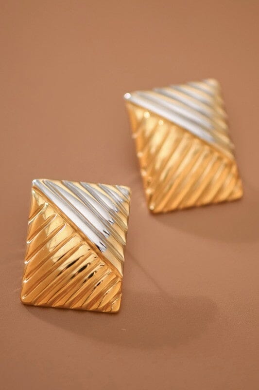 18k Gold Plated Stud Earrings