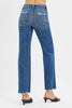 RISEN Tummy Control High Rise Ankle Straight Jeans