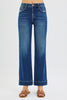 RISEN Dark Wash High Rise Straight Jeans