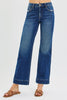 RISEN Dark Wash High Rise Straight Jeans