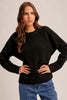 Black Relaxed Boxy Sweater
