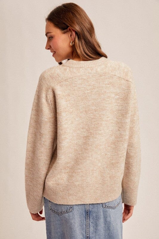 Taupe Relaxed Boxy Sweater