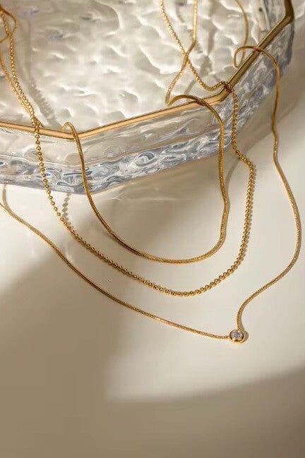 18k Gold Dipped Layered Necklace
