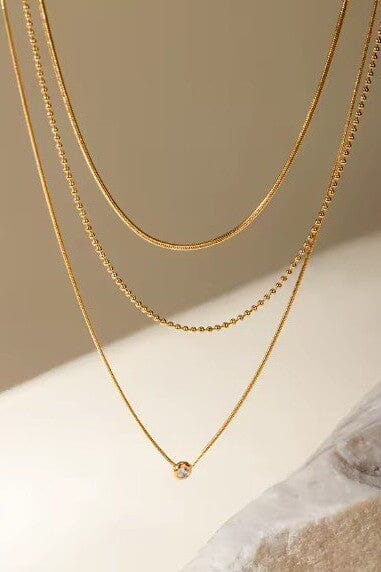 18k Gold Dipped Layered Necklace