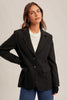 Black Layered Blazer Jacket