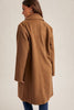 Mocha Single-Breasted Coat