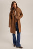 Mocha Single-Breasted Coat