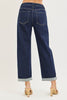 RISEN High Rise Slouchy Boyfriend Cropped Cuffed Hem Jeans
