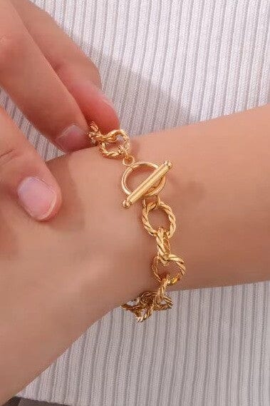 18k Gold Dipped Chain Bracelet