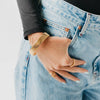 Chunky Statement Bangle Bracelet - WATERPROOF: Gold