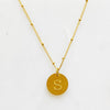 Ellison + Young: Singular Charm Initial Necklace: A