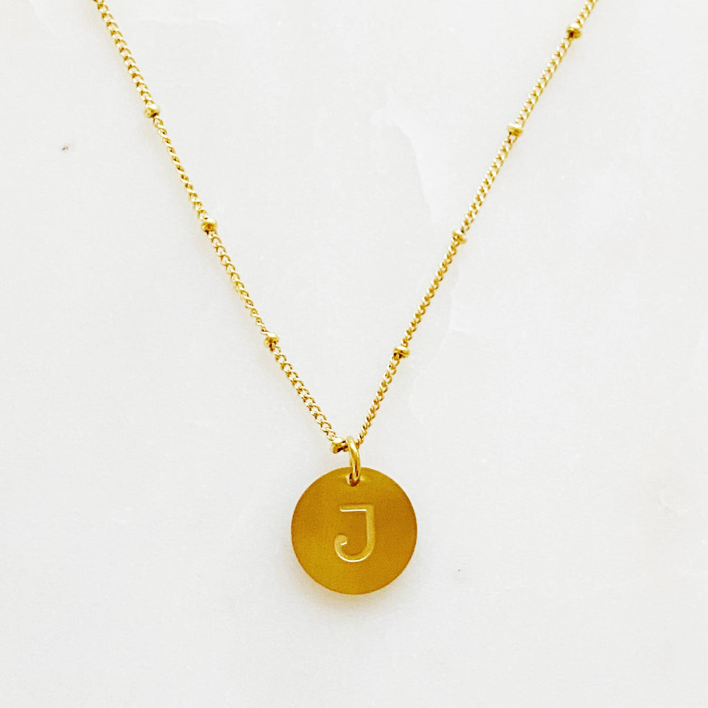 Ellison + Young: Singular Charm Initial Necklace: A