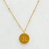 Ellison + Young: Singular Charm Initial Necklace: A