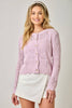 71163 Spring Pointelle Cardigan: Lavender / Small