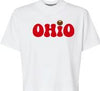 White Cropped OHIO Tee