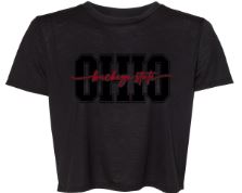 Black Cropped OHIO Tee