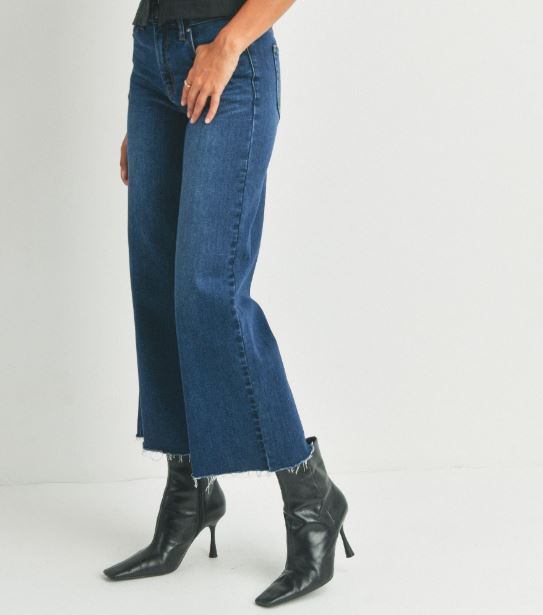 JBD High Rise Slim Wide Leg Jeans