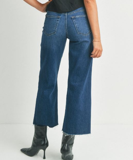 JBD High Rise Slim Wide Leg Jeans