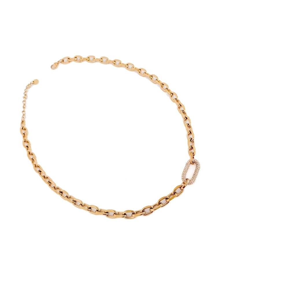 Michaela Diamond Chain Necklace - WATERPROOF