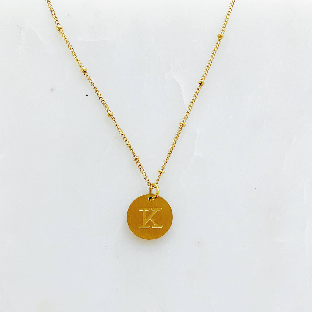 Ellison + Young: Singular Charm Initial Necklace: A