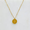 Ellison + Young: Singular Charm Initial Necklace: A