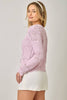 71163 Spring Pointelle Cardigan: Lavender / Small