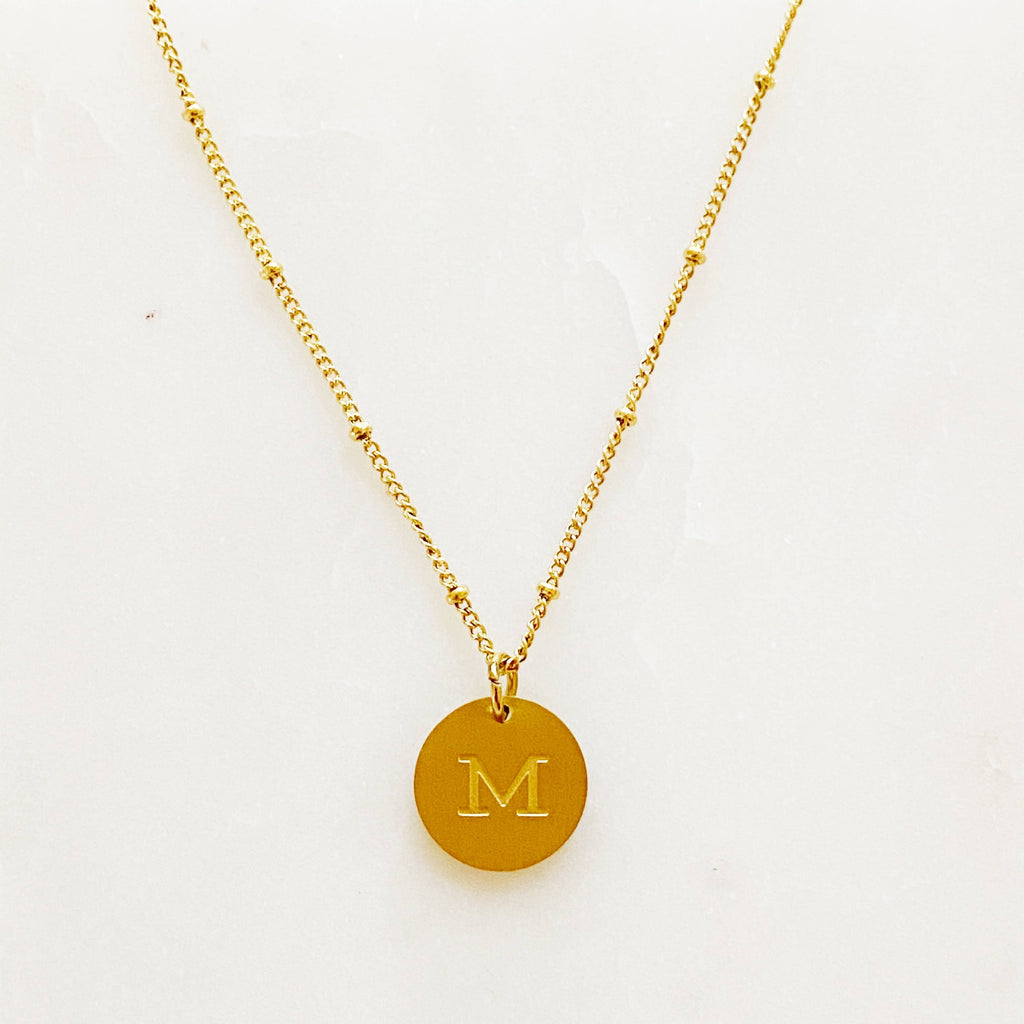 Ellison + Young: Singular Charm Initial Necklace: A