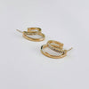 Stole The Show Crystal Double Hoop Earring Wholesale