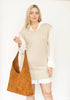 Mixed Media Shirt Dress