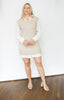 Mixed Media Shirt Dress