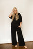 Black Scuba Knit Pants