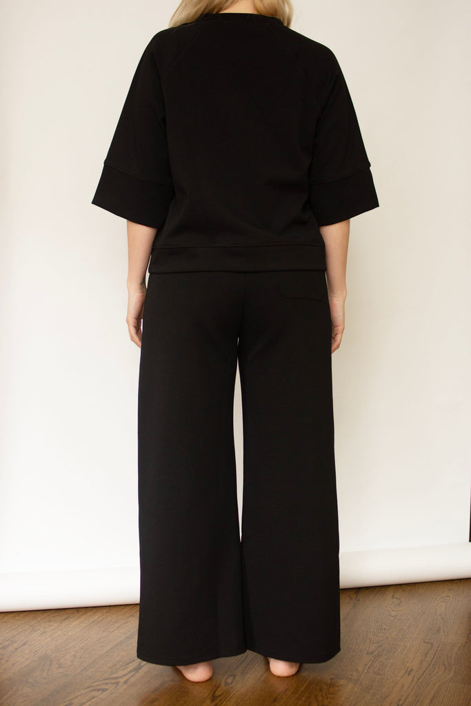 Black Scuba Knit Pants